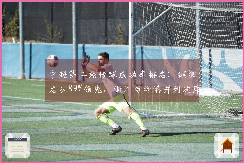 中超第二轮传球成功率排名：铜梁龙以89%领先，浙江与海港并列次席